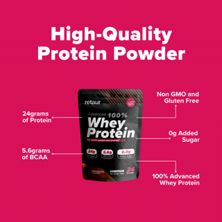 Retaur Whey Protein and Stainless Shaker