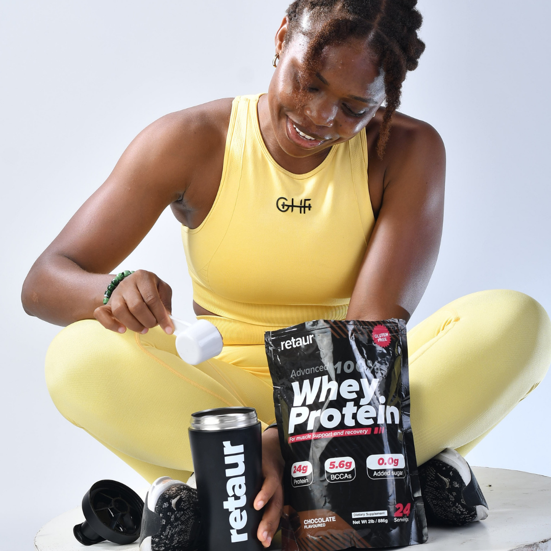 Retaur 700ml Metal Stainless Steel Water Bottle and Protein Shaker