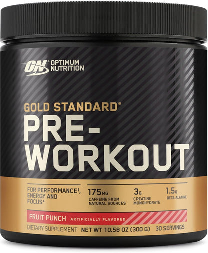 Optimum Nutrition Gold Standard Pre-Workout, Vitamin D for Immune Support, with Creatine, Beta-Alanine, and Caffeine for Energy